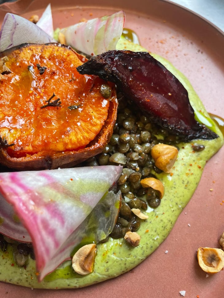 Lentilles Du Puy, Betterave, Patate Douce Rôtie, Noisettes Torréfiées - Café Céleste - 867022
