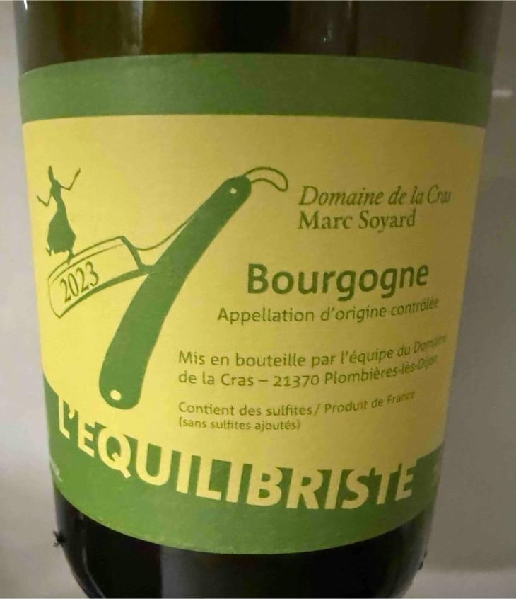 L'equilibriste blanc - Domaine de la Cras - Marc Soyard -2022