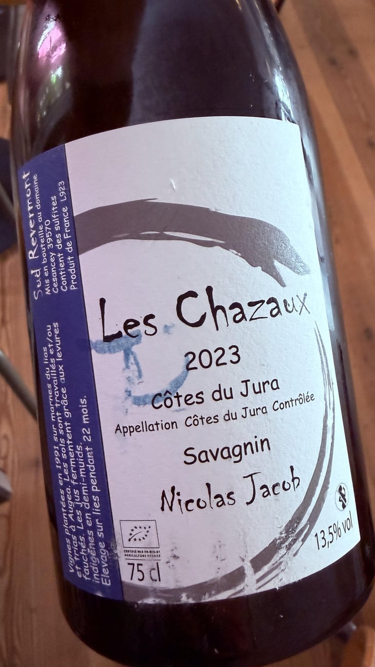 Les Chazaux Savagnin - Nicolas Jacob - Nicolas Jacob -2020