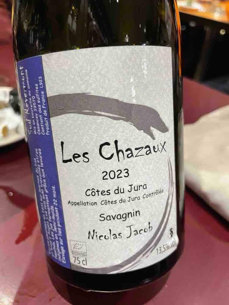 Les Chazaux Savagnin - Nicolas Jacob - Nicolas Jacob -2020