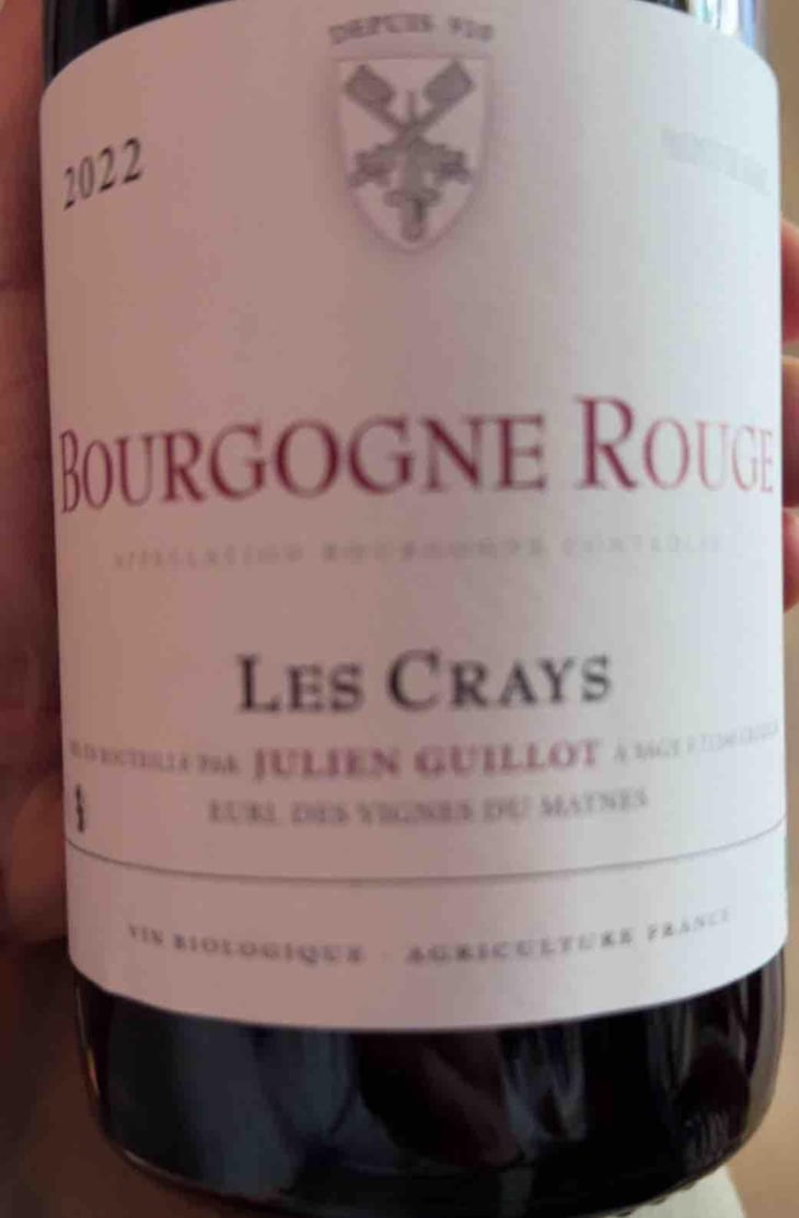 Les Crays - Clos des Vignes du Maynes - Julien Guillot 