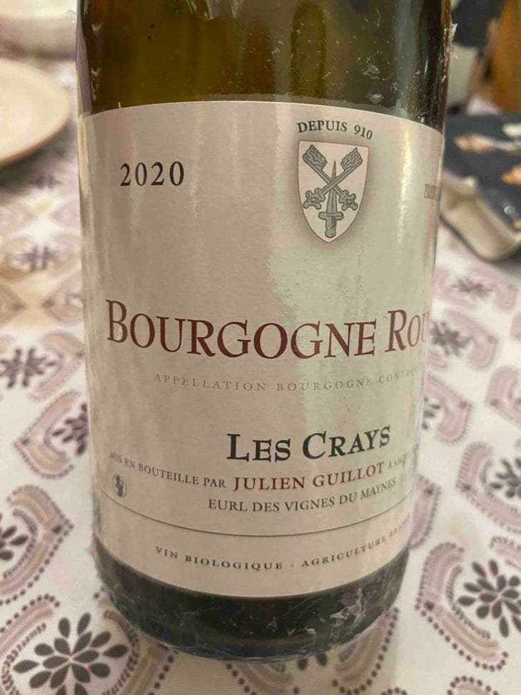 Les Crays - Clos des Vignes du Maynes - Julien Guillot 