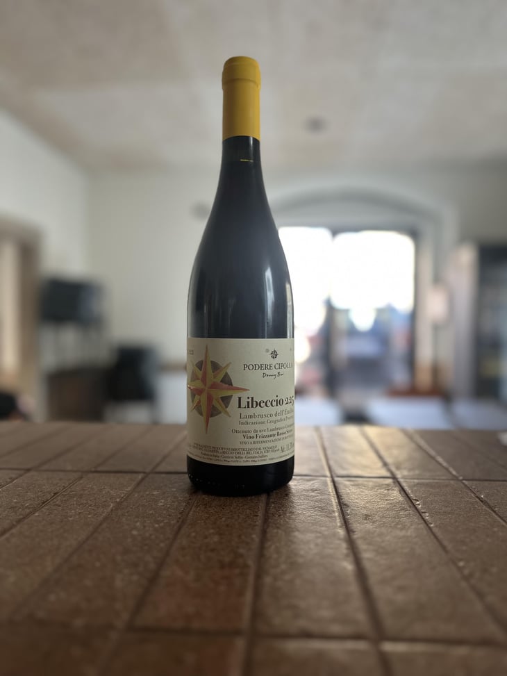 Libeccio 225 Lambrusco Grasparossa Frizzante Rosso Secco - Podere Cipolla - Denny Bini -2022