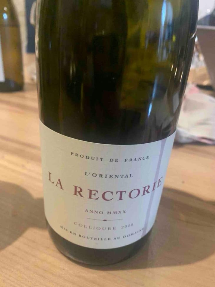 L’oriental - Domaine de La Rectorie - Terry & Jean Emmanuel Parcé -2020
