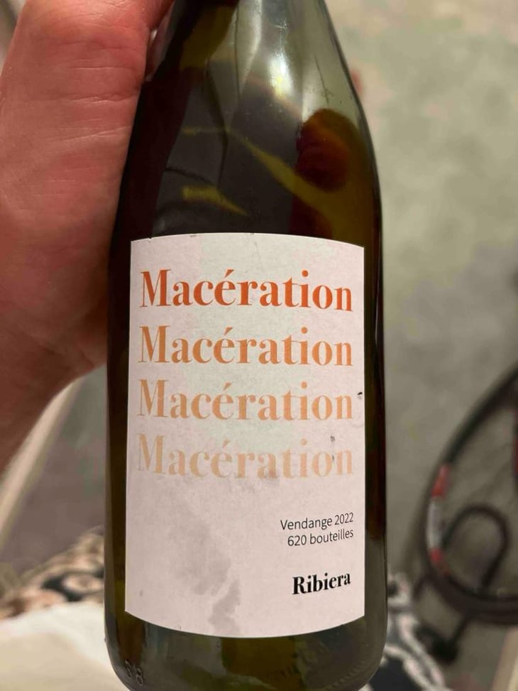 Les Canilles Macération - Domaine Ribiera - Christine & Régis Pichon 
