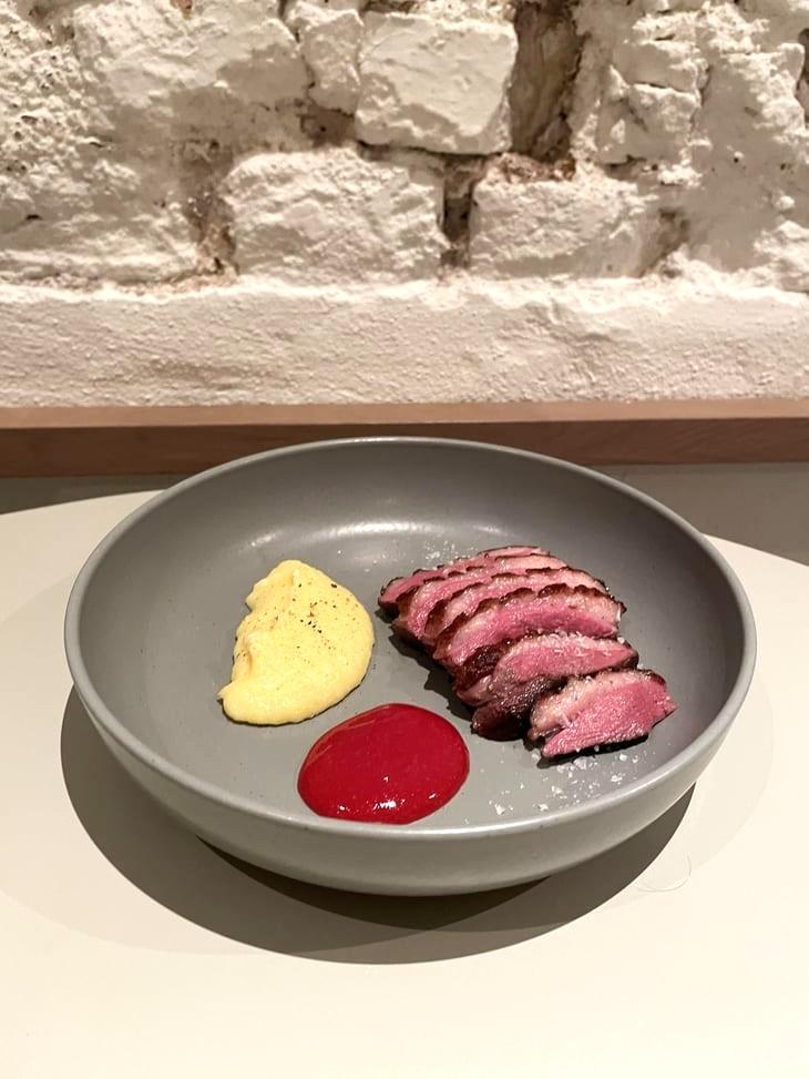 Magret De Canard, Polenta And Roasted Plum Compote - ita Madrid - 1301831