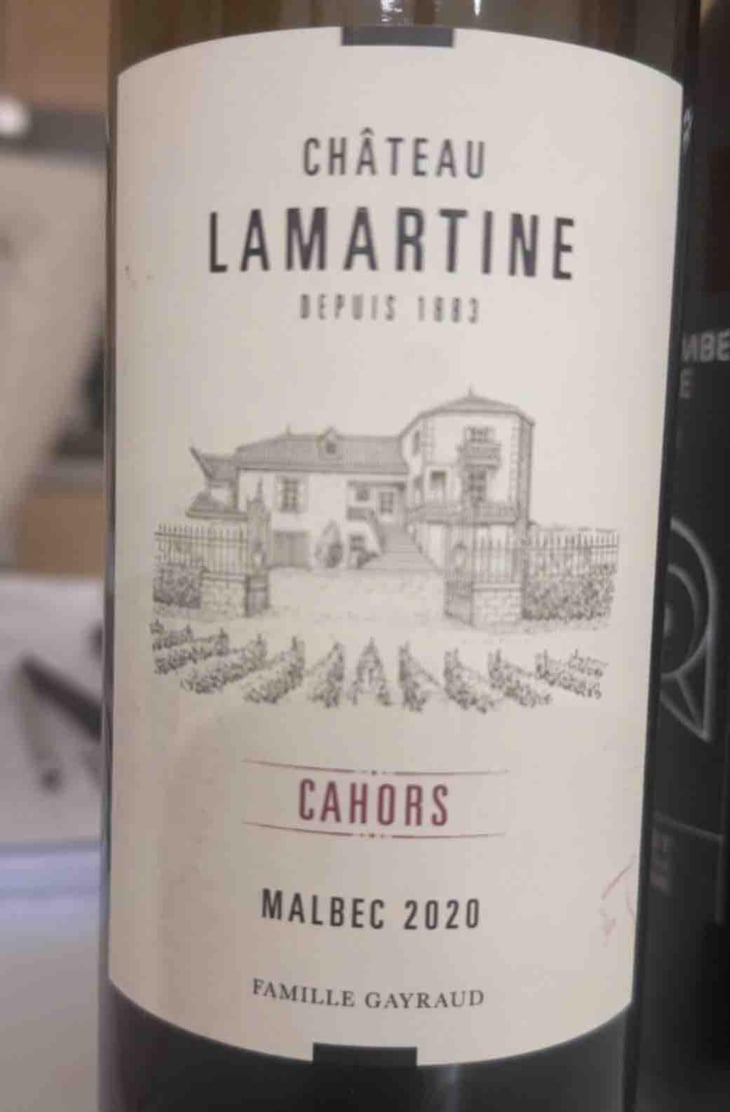 Malbec 2020 - Chateau Lamartine - Gayraud -2020