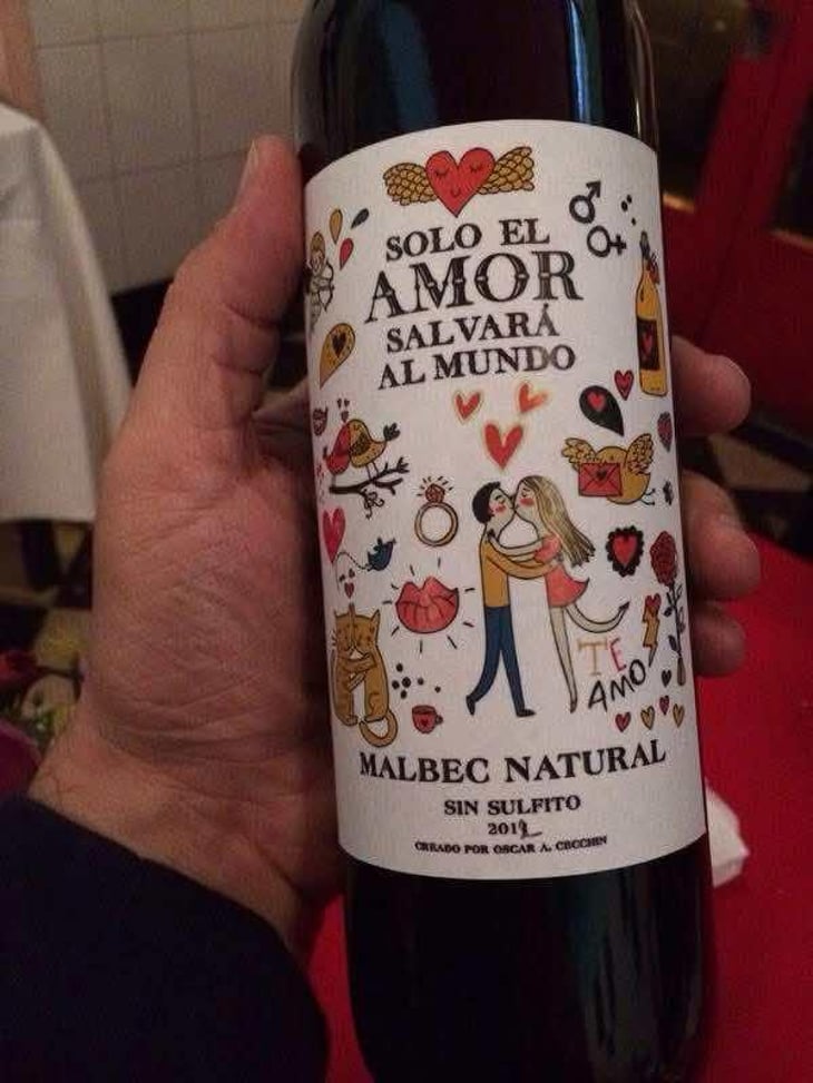 Malbec natural - Solo El Amor Salvara Al Mundo - Pablo Quiroga -2012