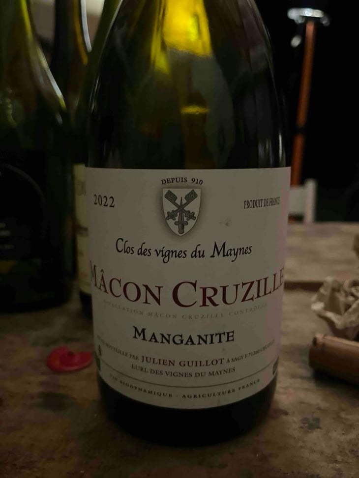 Manganite - Clos des Vignes du Maynes - Julien Guillot 