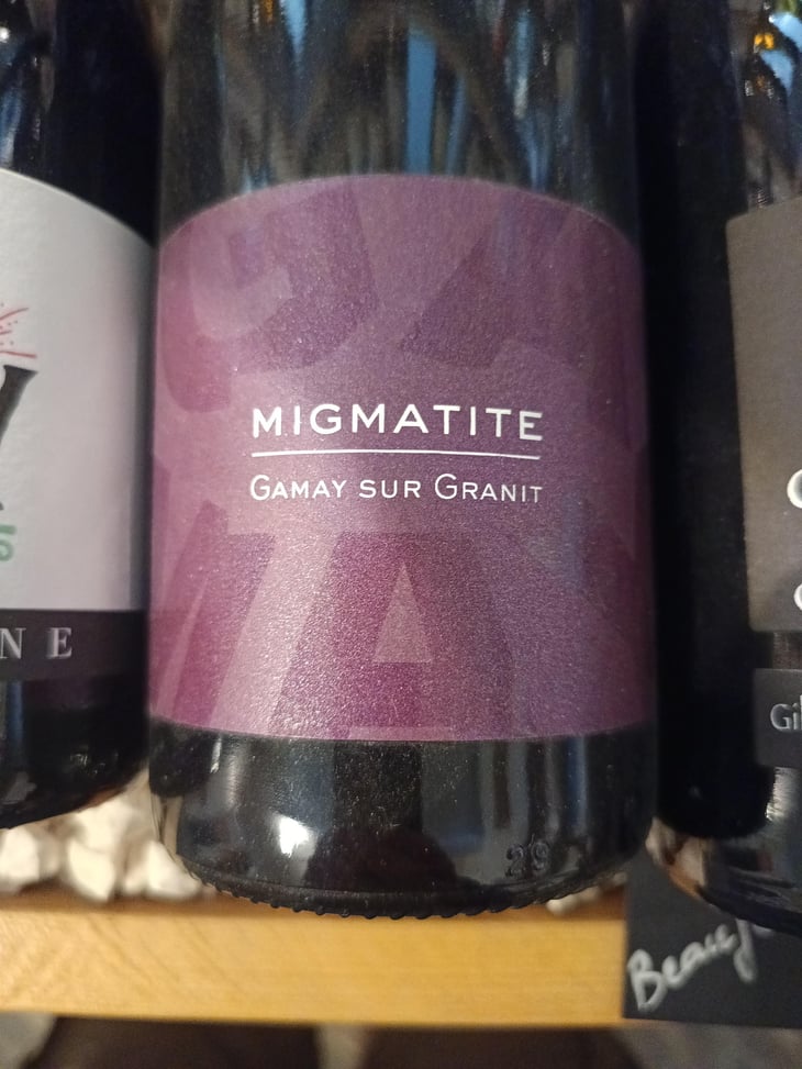 Migmatite - Vins de la Madone - Gilles Bonnefoy 