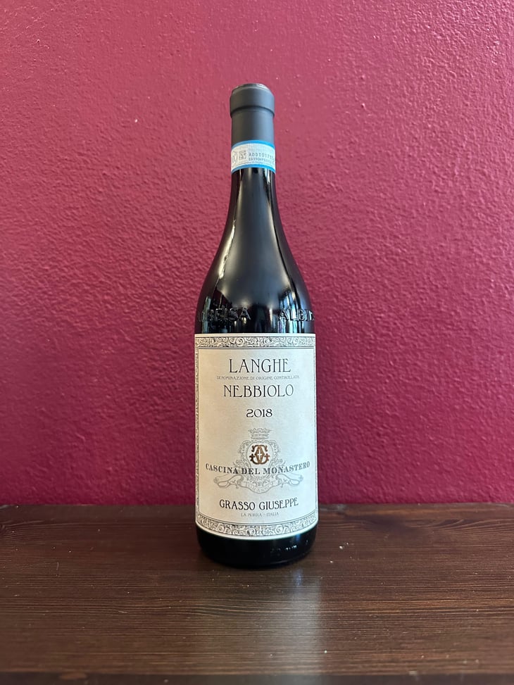 Nebbiolo DOC Langhe - Cascina Monastero - casnina del monastero -2018