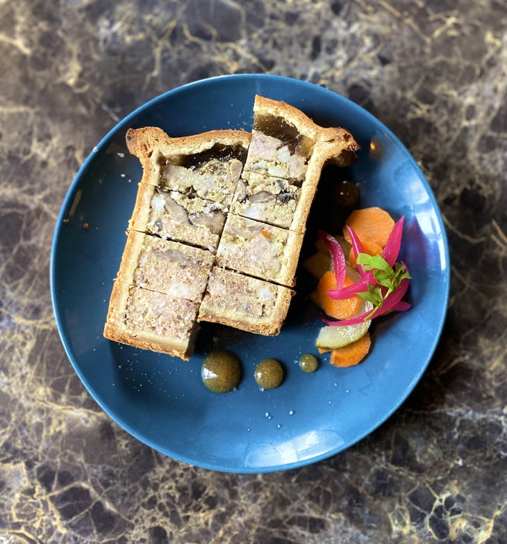 Pâté Croûte Du Chef, Pickles Et Gel Vinaigre De Miel - Grive - 840724