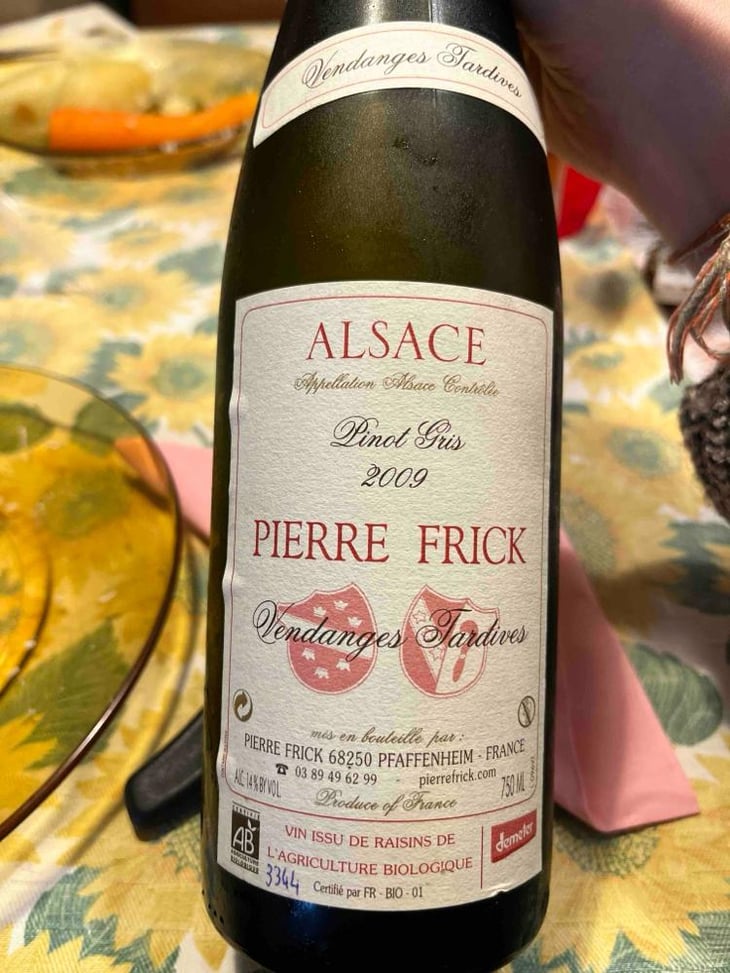 Pinot Gris Vendanges Tardives - Domaine Pierre Frick - Jean-Pierre, Chantal et Thomas Frick -2010