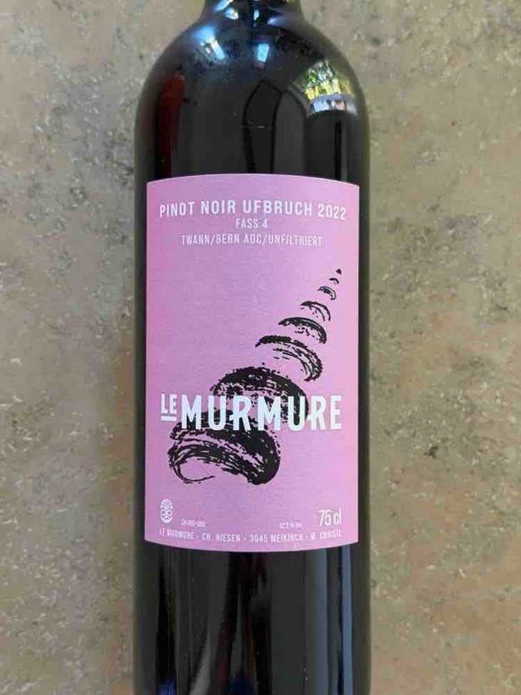 Pinot Noir Ufbruch - Le Murmure - Christoph Riesen & Martina Christe 