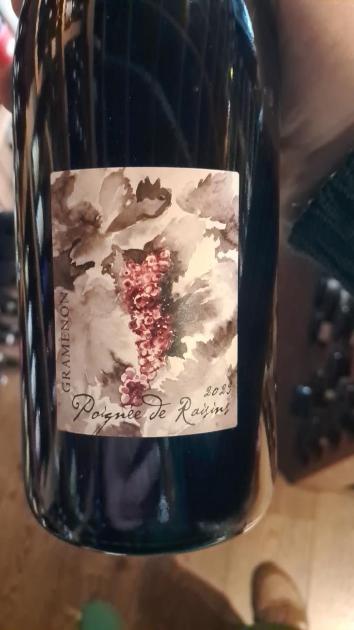 Poignée de Raisin - Domaine Gramenon - Michèle Aubéry-Laurent & Maxime-Francois Laurent 