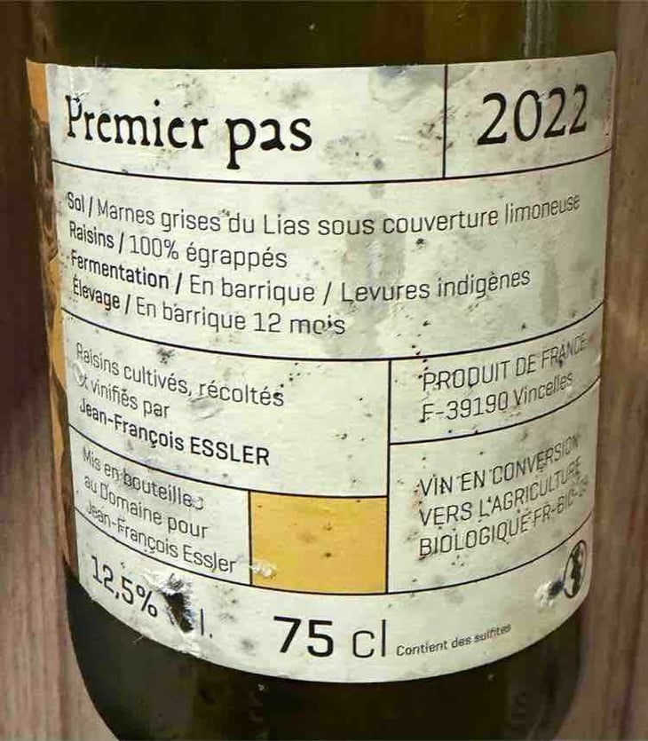 Premier Pas - Domaine Jean-François Essler - Jean-François Essler -2022