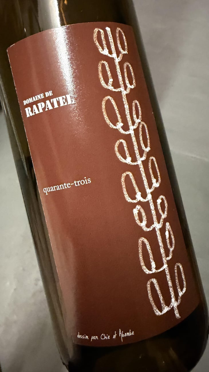 Quarante Trois - Domaine de Rapatel - Gérard Eyraud -2015