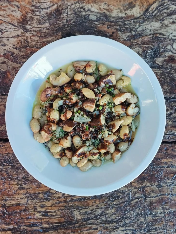 Quinoa, Fagioli Borlotti, Funghi Shiitake E Aglio Nero - Pestapepe - 954094