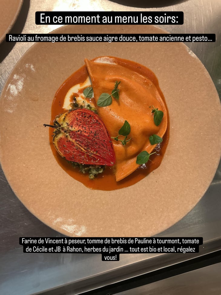 Ravioli À La Tome De Brebis Et Tomate Rotie - La Toupie - 1373394
