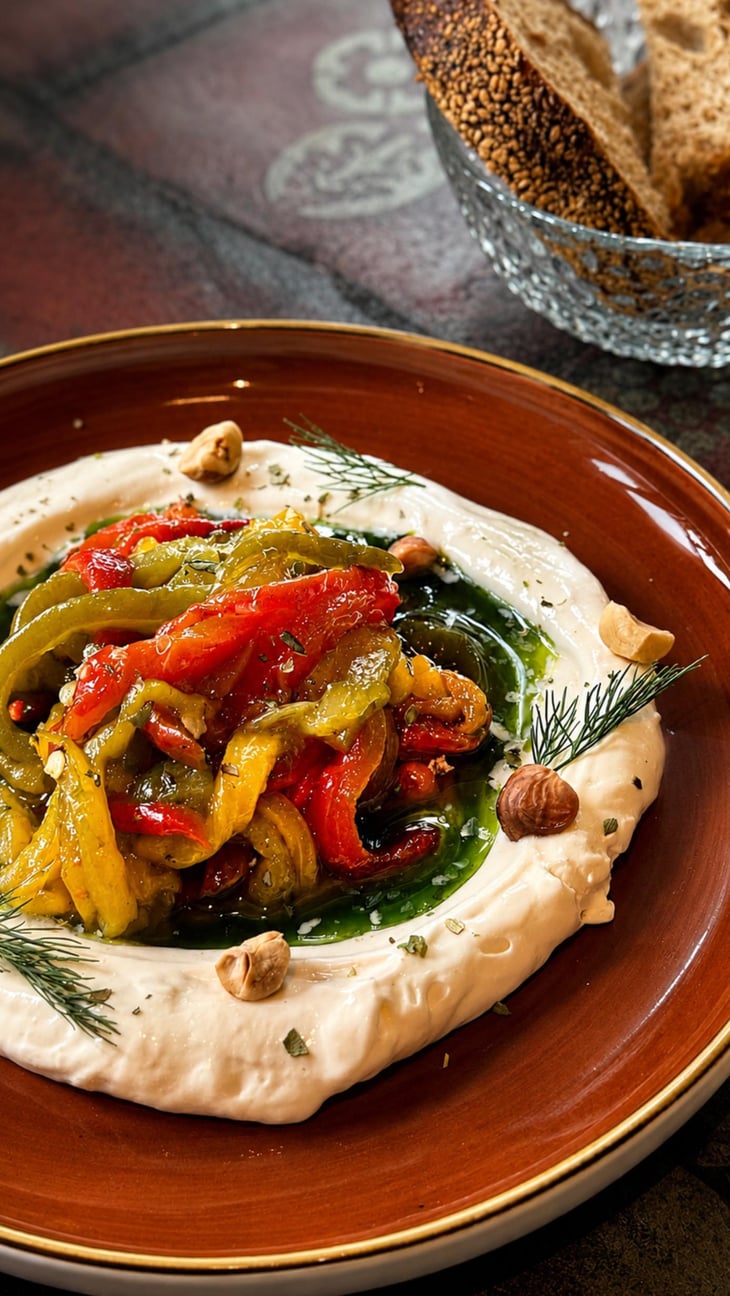 Roasted Pepper, Greek Yogurt, Hazelnut - Grapes Wine Bar - 1375417