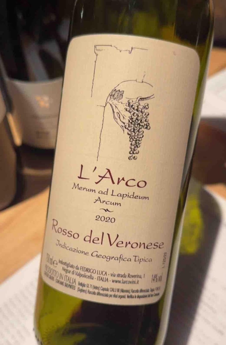 Rosso del Veronese - L'Arco Vini - Luca Fedrigo -2019