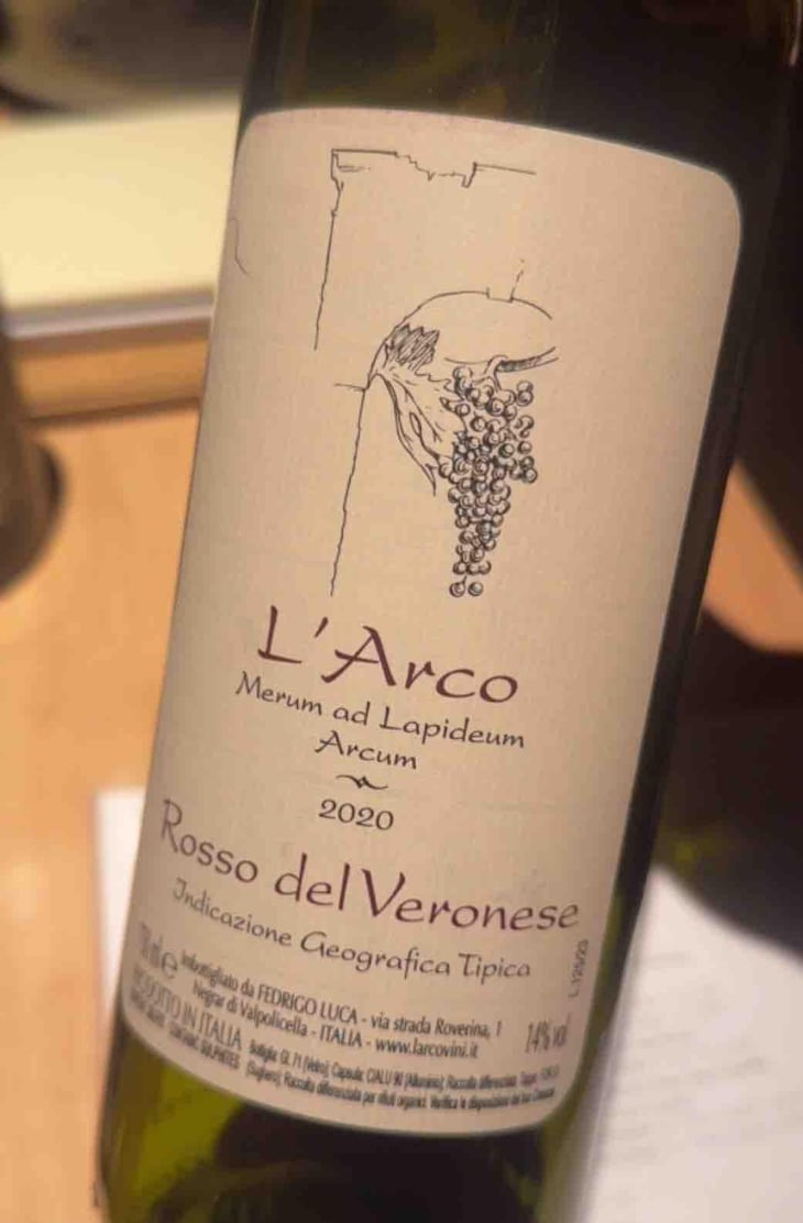 Rosso del Veronese - L'Arco Vini - Luca Fedrigo -2019