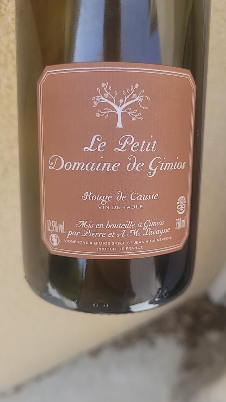 Rouge de Causse - Le Petit Domaine de Gimios - Anne-Marie Lavaysse 
