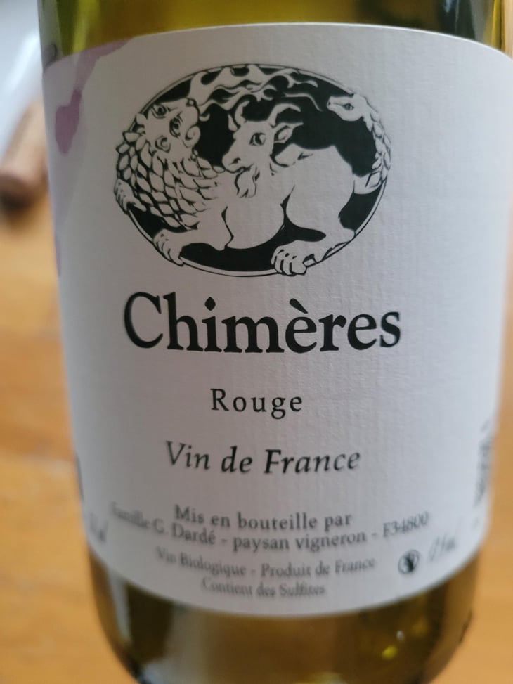 Rouge - Mas des Chimères - Guilhem, Palma & Maguelonne Dardé -2023