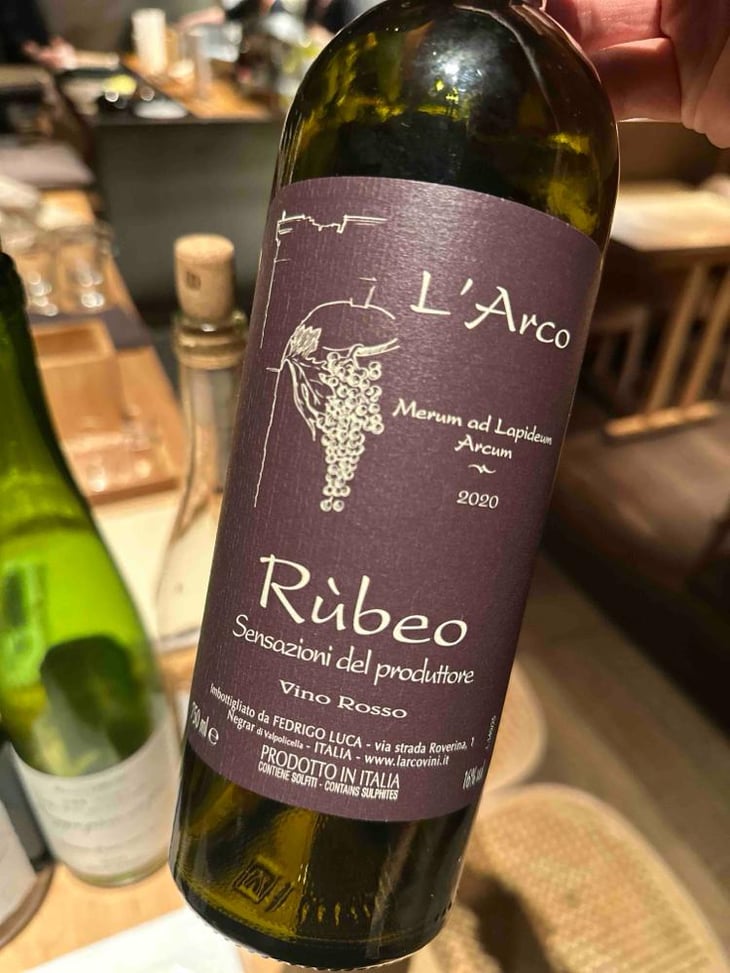 Rubeo - L'Arco Vini - Luca Fedrigo -2016