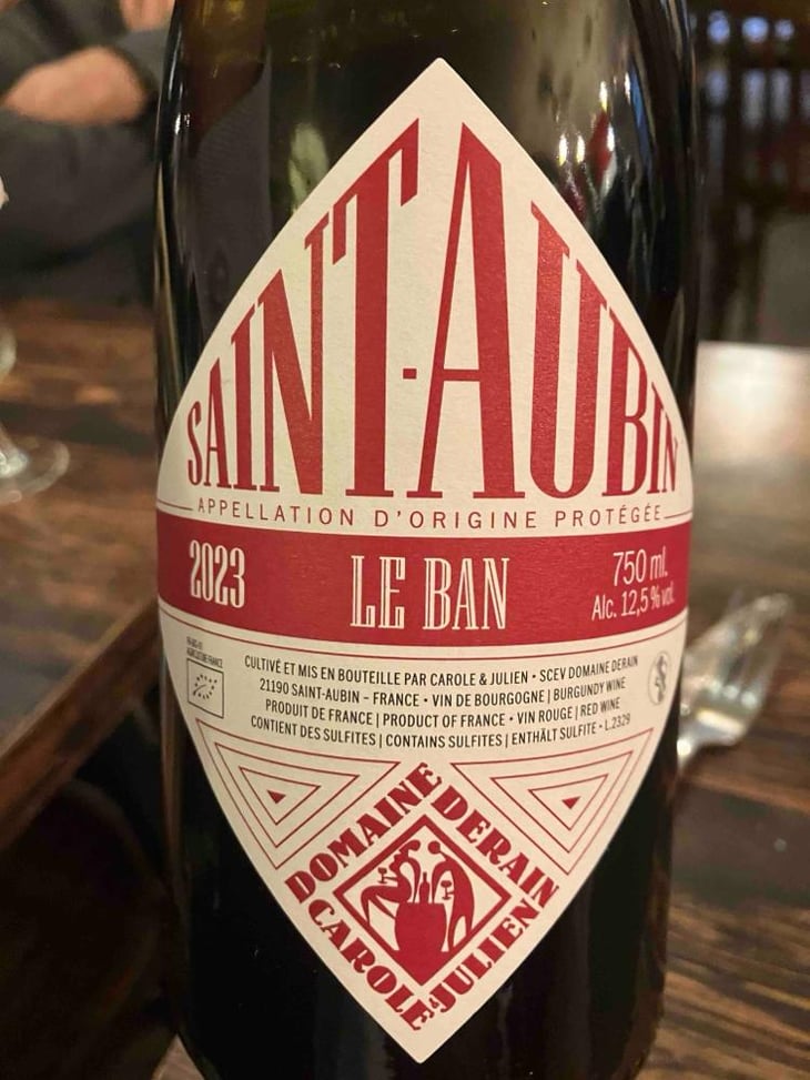 Saint Aubin Le Ban - Domaine Derain - Julien Altaber & Carole Shwab, Domique Derain -2022