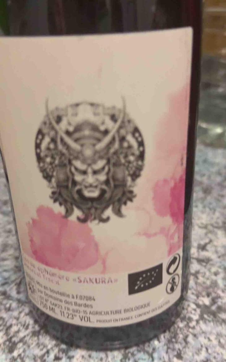 Sakura - Domaine des Bardes - Emmanuel Tracol 