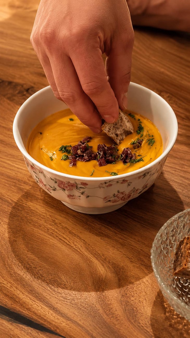 Salmorejo, Cured Beef (Zhaya), Grape - Grapes Wine Bar - 1375414