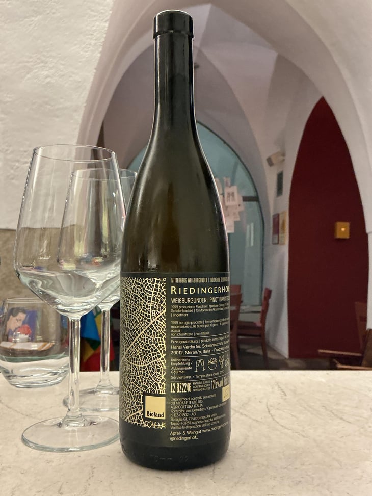 Sasspinot - Pinot Bianco - Riedingerhof - Famiglia Verdorfer 