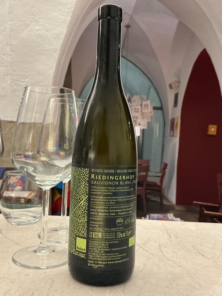 Sauvignon Blanc - Riedingerhof - Famiglia Verdorfer -2023