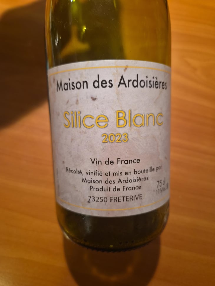 Silice Blanc "Maison des Ardoisières" - Domaine Des Ardoisières - Brice Omont 