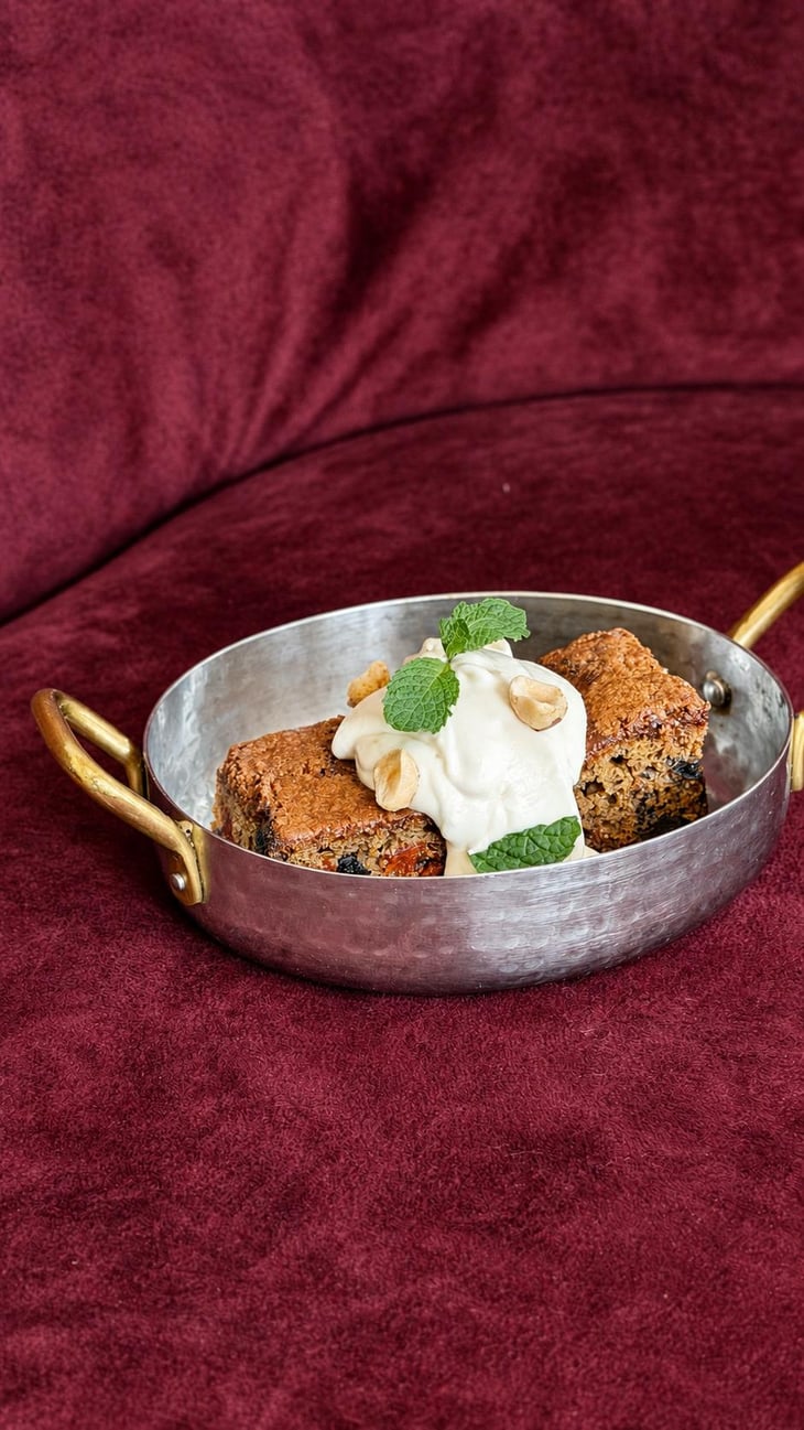 Sponge Cake With Prunes And Candied Cherries - Grapes Wine Bar - 1399480