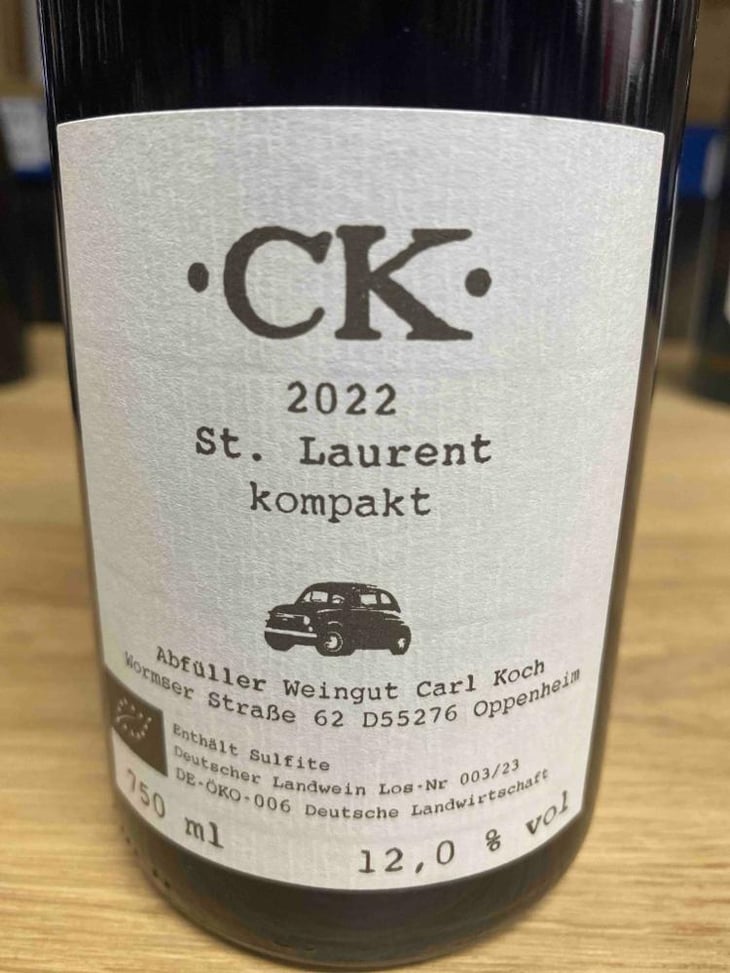 St. Laurent kompakt - Weingut Carl Koch - Agustin Novoa -2022