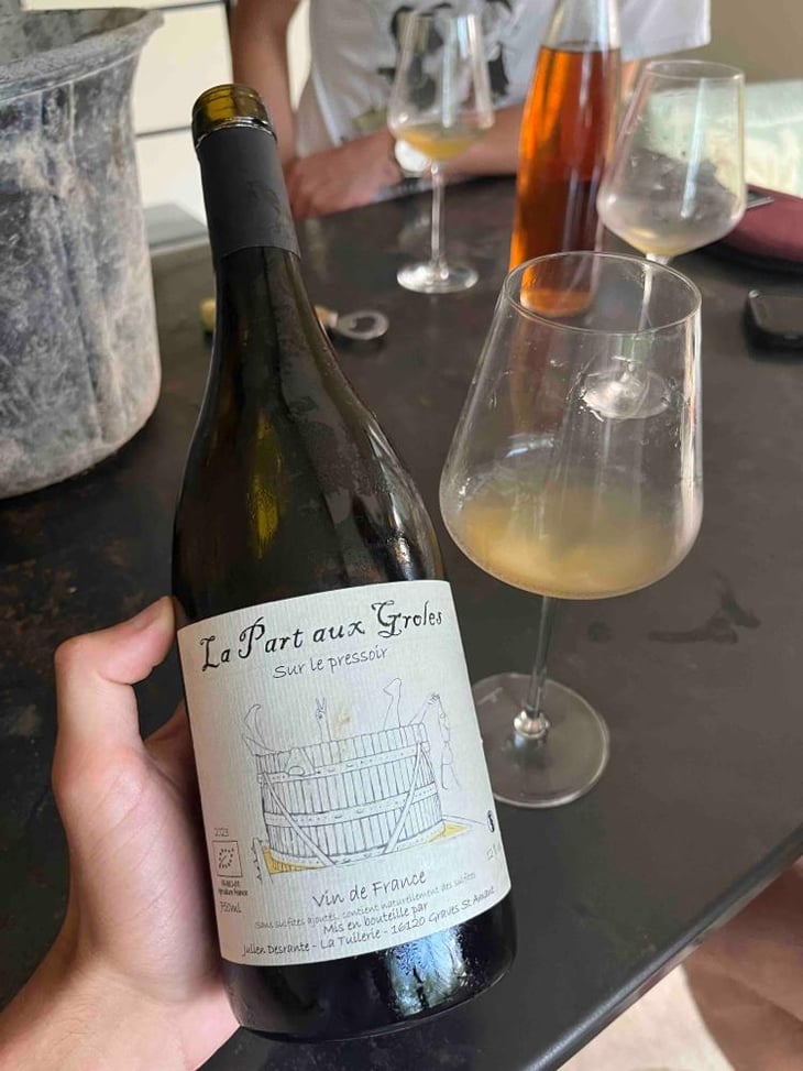 Sur le pressoir Blanc - La Part aux Groles - Julien Desrante 