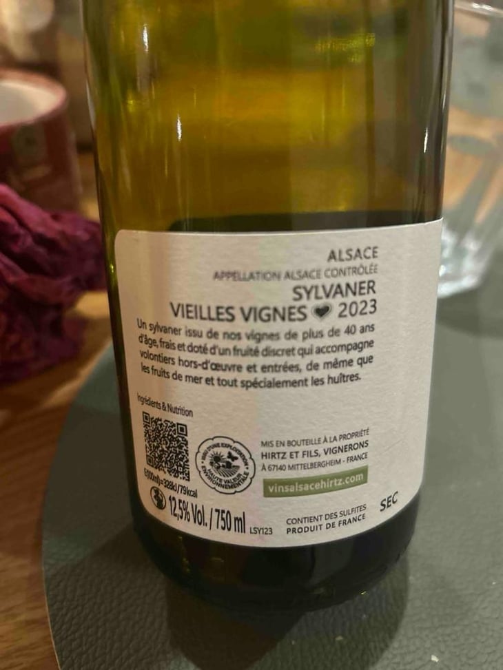 Sylvaner Vieilles Vignes Cuvée Nature - Domaine Vincent Stoeffler - Vincent & Adrien Stoeffler 