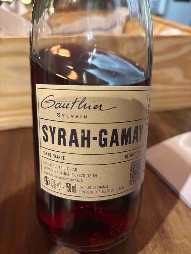Syrah -Gamay - Sylvain Gauthier - - -2025