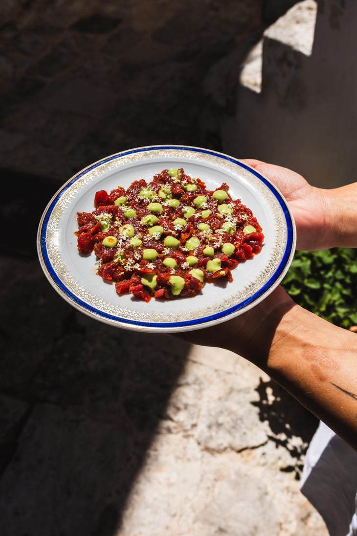 Tartare Di Carne Di Masserie Locali - Sommarco Vini Sostenibili - 1366481