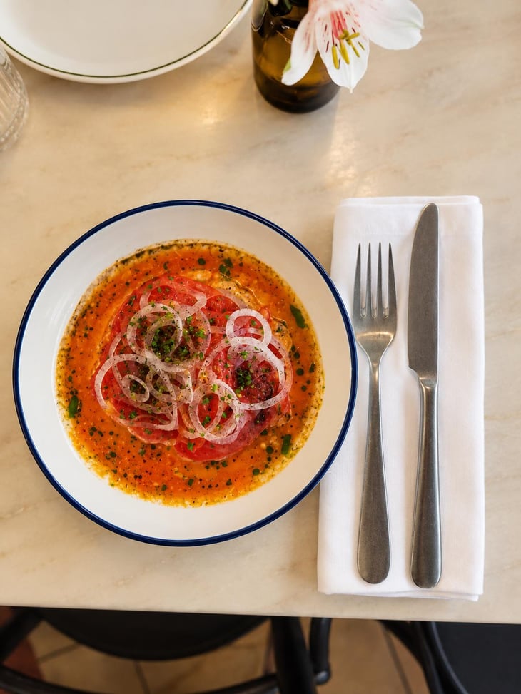 Tomato | Cream Cheese | Spring Onion - Lua Bistro - 1402118