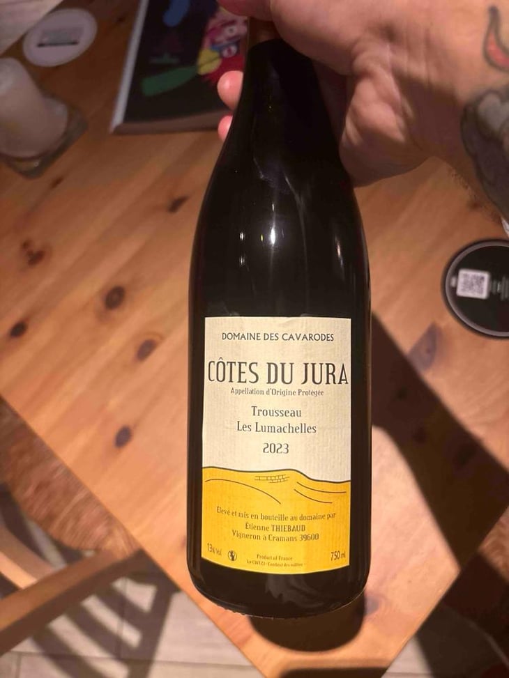 Trousseau Les Lumachelles - Domaine des Cavarodes - Etienne Thiebaud 