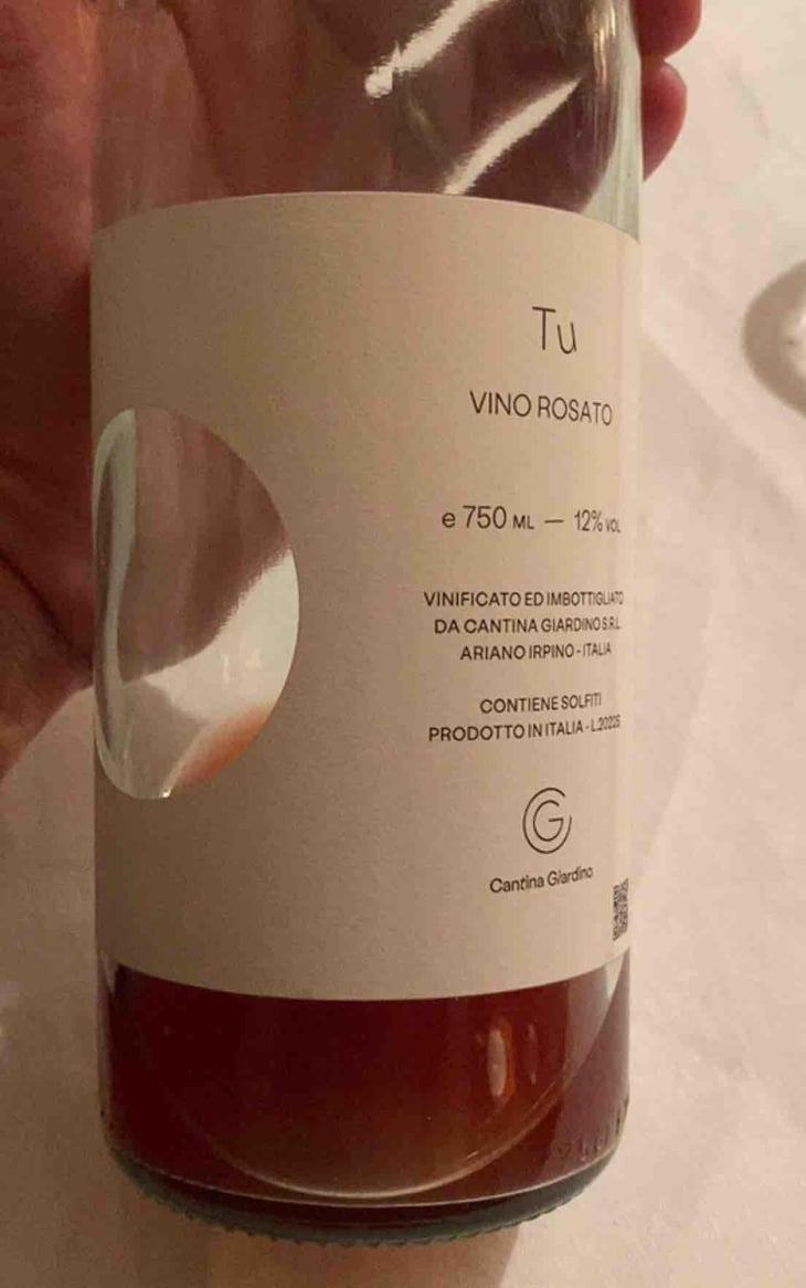 Tu - Cantina Giardino - Antonio Di Gruttola & Daniela De Gruttola -2020