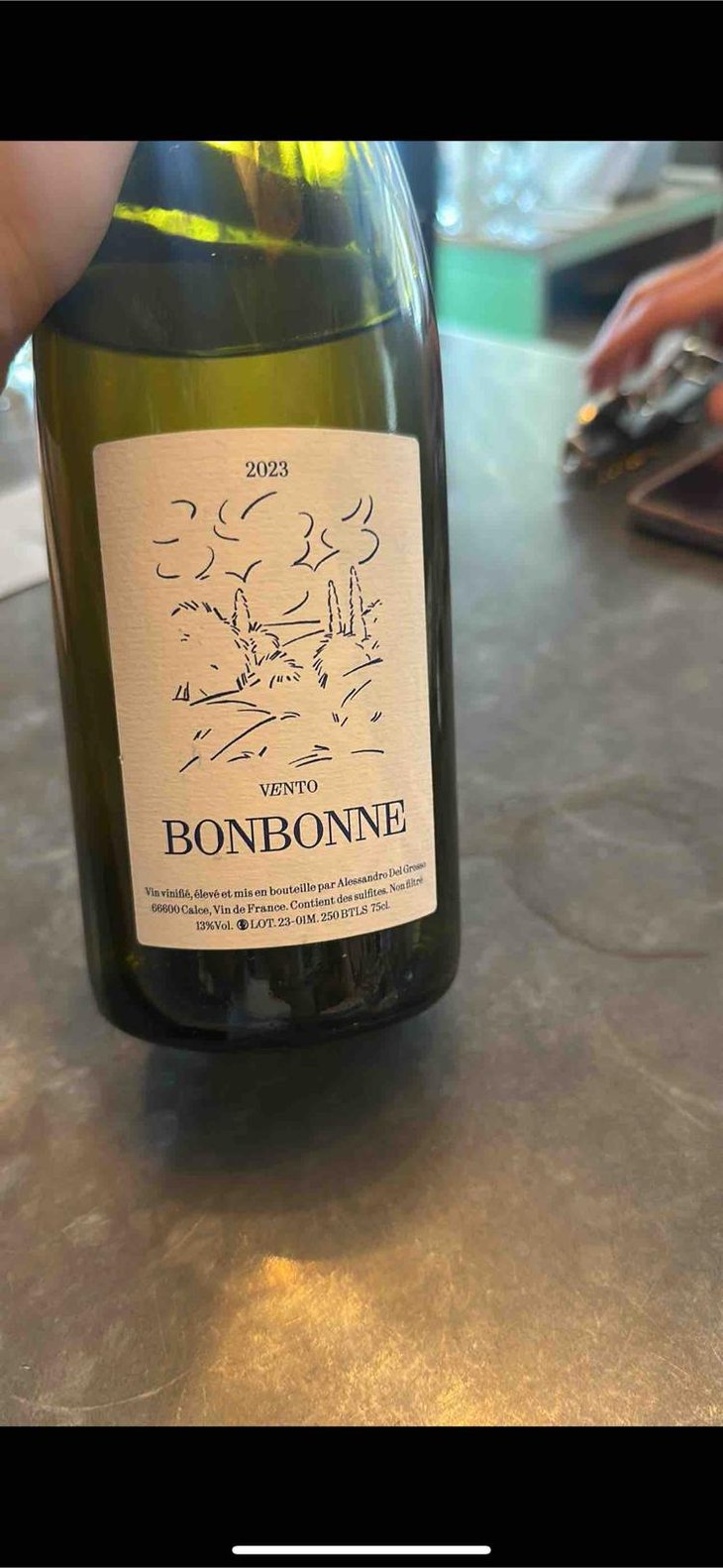 Bonbonne - Domaine Vento - Alessandro del Grosso -2023