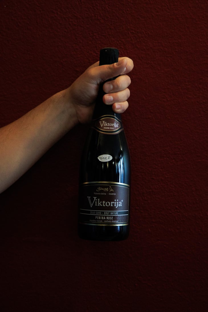 Viktorija Brut Nature Rosè - Slavček - Franc Vodopivec -2018