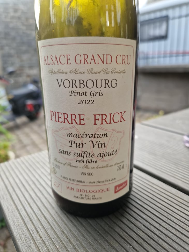 Vorbourg Pinot Gris Macération - Domaine Pierre Frick - Jean-Pierre, Chantal et Thomas Frick 