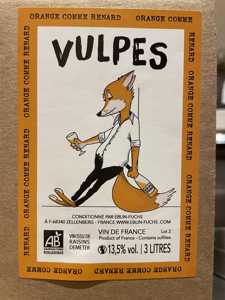 Vulpes - Domaine Eblin-Fuchs - Laurence Leininger & Christian Eblin -2023