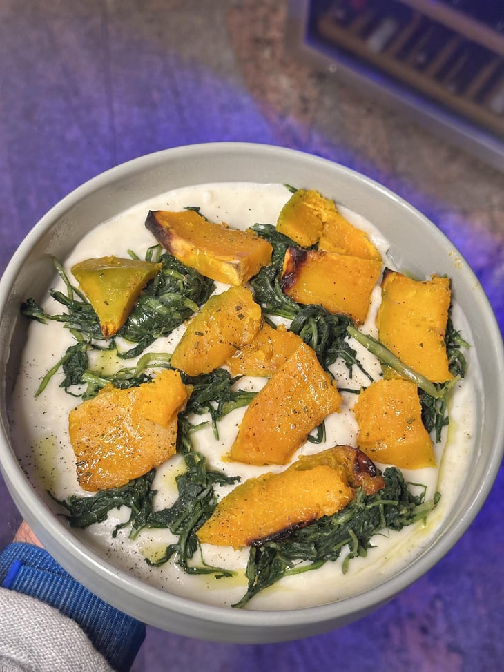 Zucca Arrosto, Cicoria Ripassata E Fonduta Al Parmigiano - Croce Bianca Bistrot - 1406688