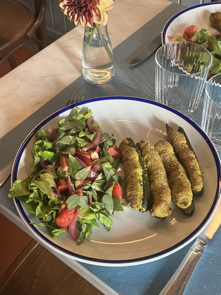 Zucchine Ripiene Alla Ligure Con Insalata Di Portulaca - 5ecinque - 1366826